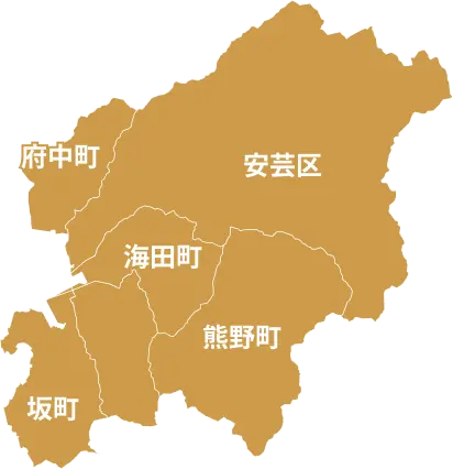 ホームタウンエリアの地図